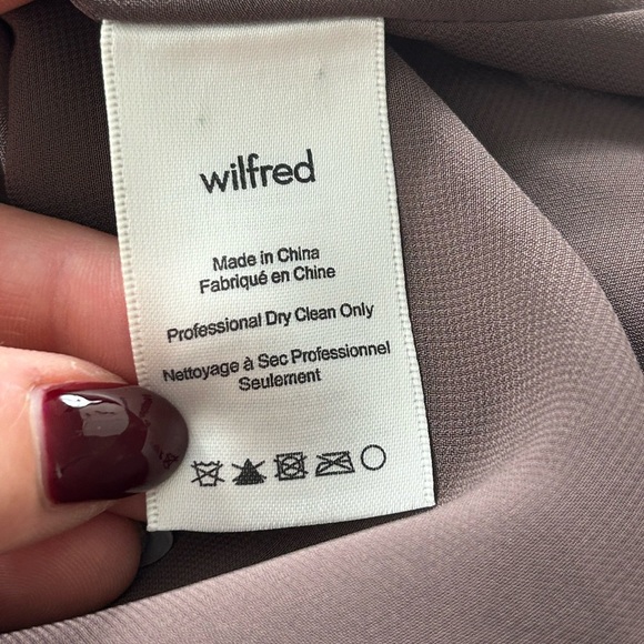 Aritzia Wilfred Trompette Trapeze Velvet Mini Purple Dress - Picture 5 of 11